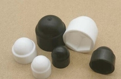 Screw Caps Hexagon Plastic Nut Cover Black/White