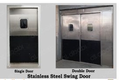 stainless steel swing door