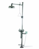 SAFETY SHOWER/EYE WASH - PULL ROD/PUSH LEVER OPERATED