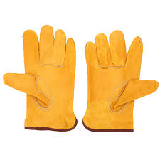 LOW PRICE YELLOW LEATHER GLOVES