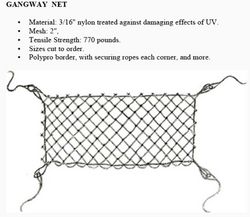 GANGWAY NET from GULF SAFETY EQUIPS TRADING LLC