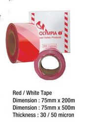 Tiger Tape/ Safety Tape Red & White 