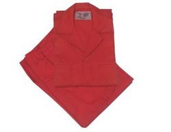 COVERALL PANT & SHIRT 2 PCS RED COLOR 