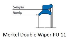 Merkel Double Wiper PU 11