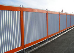 Corrugated Profiled Sheet Hoarding Perimeter Fence Suppliers & Fencing Dealers, Fabricators, Contractors In Dubai, Uae, Abu Dhabi, Gcc, Middle East, Africa