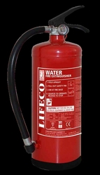 Water extinguishes by cooling the fire and is the 