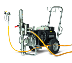 Airless hydraulic spray paint pump