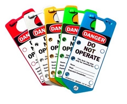 BRADY Labeled Lockout Hasps (Mixed Colors) from SIS TECH GENERAL TRADING LLC