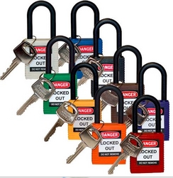 BRADY Keyed Alike Shackle Safety Locks from SIS TECH GENERAL TRADING LLC