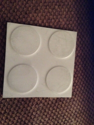 RUBBER FLOOR TILES 3.5MM (coin embossed) from SIS TECH GENERAL TRADING LLC