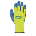 ANSELL NaturalRubberLatexCoatedGloves, Blue/Yellow