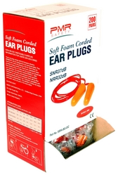 SOFT FOAM CORDED EAR PLUGS , PMR SAFETY, USA