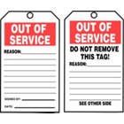 Accuform Signs Out Of Service Tag In Uae