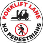 Accuform Signs Forklift Lane No Pedestrians In Uae