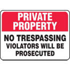 ACCUFORM SIGNS Security Sign No Trespassing in uae