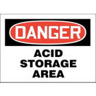ACCUFORM SIGNS Danger Acid Storage Area Sign UAE