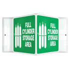 ACCUFORM SIGNS Full Cylinder Storage Area Sign 