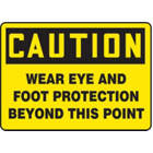 ACCUFORM SIGNS Wear Eye And Foot Protection Sign