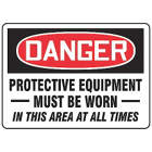 Accuform Signs Protective Equipment Must Be Worn 