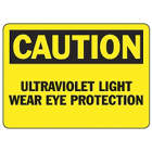 Accuform Signs Caution Ultraviolet Sign In Uae