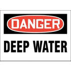 ACCUFORM SIGNS Danger Deep Water Sign in uae