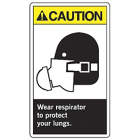 Accuform Signs Wear Respirator To Protect Your Lun