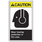 Accuform Signs Wear Hearing Protection In This Are