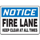 ACCUFORM SIGNS Fire Lane Keep Clear At All Times 