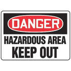 ACCUFORM SIGNS Hazardous Area Keep Out Sign in UAE