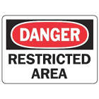 Accuform Signs Restricted Area Sign In Uae