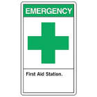 Accuform Signs Emergency First Aid Station Signs  