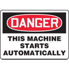Accuform Signs This Machine Starts Automatically
