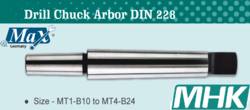 Drill Chuck Arbor DIN 228 from M H K HARDWARE TRADING LLC