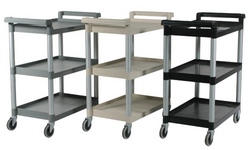 3 Tier Plastic Catering Trolley