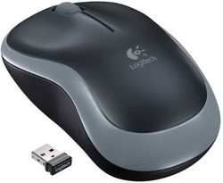 Logitech Wireless Mouse, Swift Gray [M185]