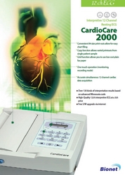 BIONET 12 CH  ECG MACHINE CARDIO CARE 2000