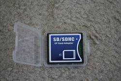Sdhc / Sd To Compact Flash Cf Type Ii Card Adapter