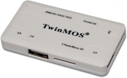 Twinmos Combo Gadget Usb Hub And Card Reader [whit