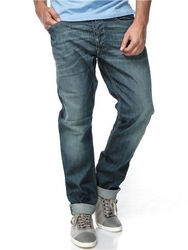 Diesel Straight Fit Braddom Jeans For Men - Blue, 