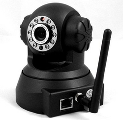 Black Wireless Ip Wifi Network Audio Camera Ir Nig