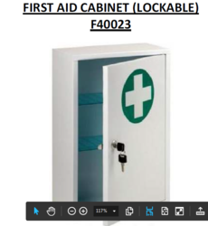 First aid cabinet, lockable metal from ARASCA MEDICAL EQUIPMENT TRADING LLC