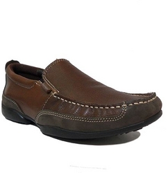 Hush Puppies Brown Leather Motto Loafer Shoes