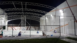 Steel Structure for Sunshades (Basket Ball Court)