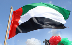 Uae Wall And Building Flags 
