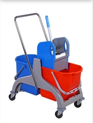 Double Bucket Trolley with Wringer
