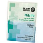 St John Ambulance nitrile powder-free gloves-pair from ARASCA MEDICAL EQUIPMENT TRADING LLC