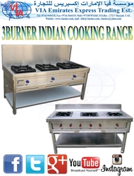 3 Burner Indian Cooking Range 