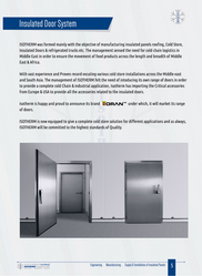 COLD ROOM DOORS from ISOTHERM INSULATIONS FZE