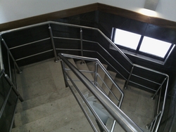 Stainless steel Handrails with pipes from EURO RUBBER AND STEEL