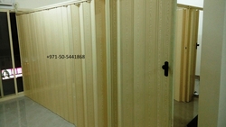 pvc folding doors/pvc sliding doors/accordion door from SAHARA DOORS & METALS LLC
